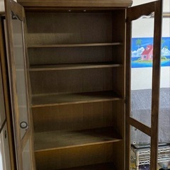 書棚  大雪木工  ガラス棚 飾り棚の画像