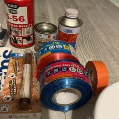 DIYクレ556 スズランテープ アサヒペン銀ペンキ 薄め液 ビニールテープの画像
