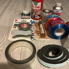 DIYクレ556 スズランテープ アサヒペン銀ペンキ 薄め液 ビニールテープの画像