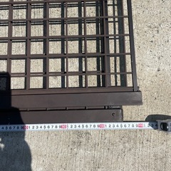 アルミフェンス 高さ約72cm 長さ約197.5cm×3枚 長さ約105.5cm×2枚 ブラウンの画像