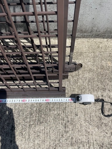 アルミフェンス 高さ約72cm 長さ約197.5cm×3枚 長さ約105.5cm×2枚 ブラウン