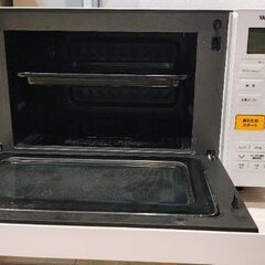 オーブンレンジ　2020年製　山善　18L　YRJ-F181V　取説、角皿付きの画像