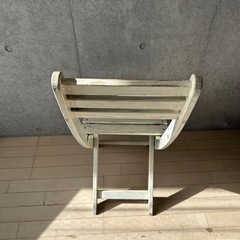 木製　折りたたみ椅子の画像