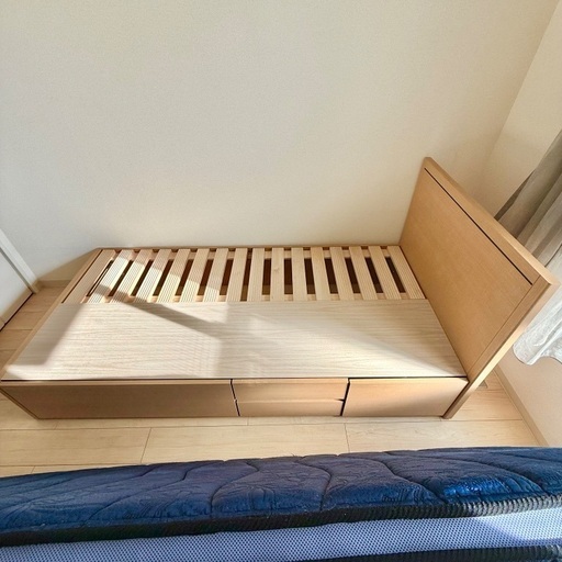 フランスベッド 収納付きシングル マットレス付き