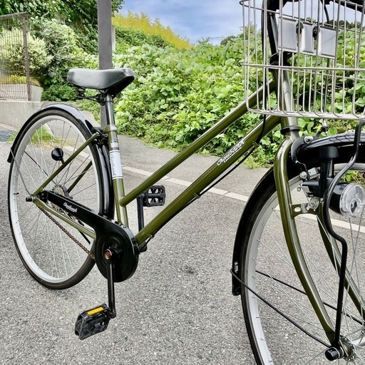 charibank27インチ カーキーグリーン シティーサイクル charibank27インチ カーキーグリーン シティーサイクル (値引き