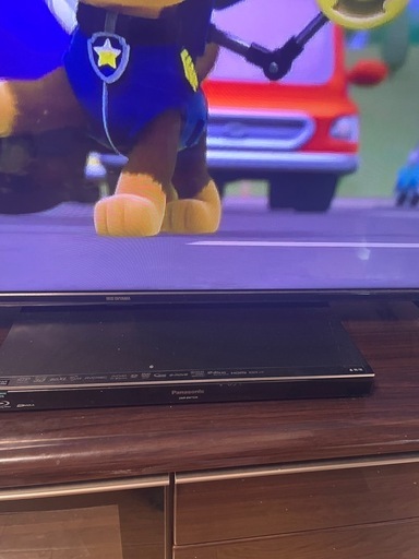 お話中 55インチテレビ テレビ台 ファイヤースティック 録画機器