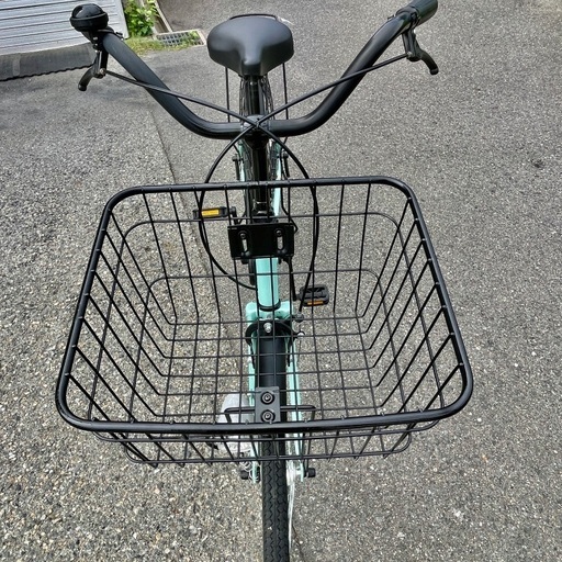 美品❣riverside26インチ オートライト ミントグリーン シティサイクル