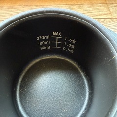 山善のマイコン式小型炊飯器 YJE-M150の画像