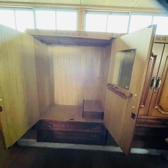 昭和レトロ　アンティークワードローブ　古民家　洋服タンスの画像