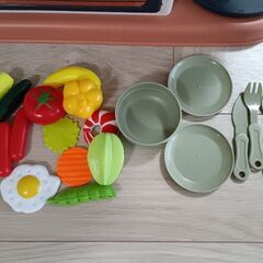 キッチンセット　おままごと　Button Moonの画像