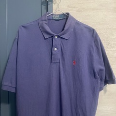 Polo by Ralph Lauren Lサイズ 紫ポロシャツ古着の画像