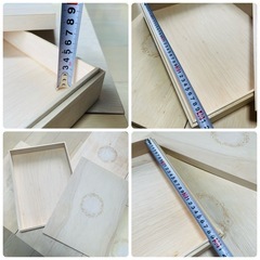 空き木箱 空箱 6個セット 大きめ DIYやリメイクにの画像