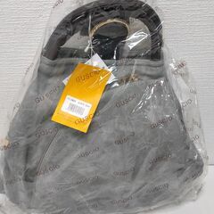 GUSCIO グッシオ ハンドバッグ デニムグレー/ブラウン　 ...