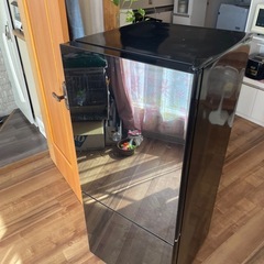 アズマ 2ドア 冷蔵庫 MR-GL170 ブラック 170L 電気冷凍冷蔵庫  の画像