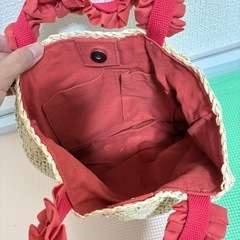 美品　くすみオレンジのバッグの画像