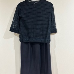Mサイズ紺色ワンピースセットの画像