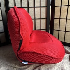 東●#466 美品 OASIS ながら骨盤チェア　Smart 型番NK-200 東急スポーツオアシス 姿勢矯正 リクライニング レッド オアシス 取説あり 中古の画像