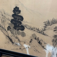 衝立　アンティーク　水墨画の画像