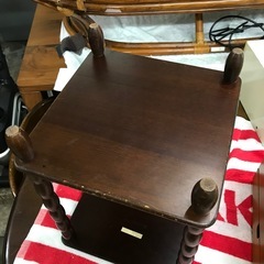 万代店　ナジコ　レトロ　2段ラック　サイドテーブルの画像