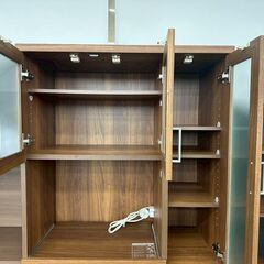 ★リユースのサカイ高崎店★TJ12864 (株)共和産業 レンジボード 茶 H180×D44×W85 クリーニング済みの画像