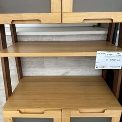 ★リユースのサカイ高崎店★TJ12866  食器棚 ライトブラウン H172×D41×W75 クリーニング済みの画像