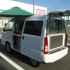 キッチンカー　総額64万円　20年スバル・サンバー オートマ　車検取り立て　移動販売車の画像