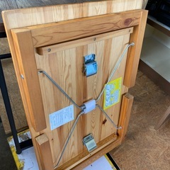 木製折り座卓テーブルの画像