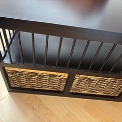 TVボード　ラタン引き出し付きの画像