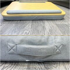 sofia＋sam ラップデスク パソコン台 膝上テーブル ノートパソコン用ラップデスク テーブルクッション タブレット ベッドの中でも 読書、仕事に最適  Aの画像