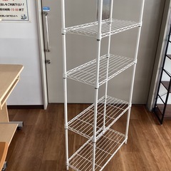 メタルラック（ホワイト）【町田市再生家具】251828の画像