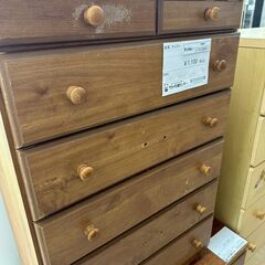 ★リユースのサカイ高崎店★TJ12870  チェスト 茶 H89.5×D40.5×W59 クリーニング済みの画像