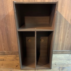 カラーボックス　ブラウン色　収納棚　本棚の画像