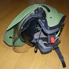 バイクヘルメット マルシン(MARUSHIN) スポーツ ジェット TE-1　マットカーキ XLの画像