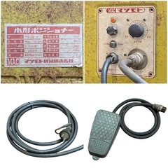 ◯動作品 マツモト機械 小形ポジショナー MAC PS-1A-H 回転治具 溶接 電動 テーブル チャック/フットスイッチ付属 100V ジモティ姫路の画像
