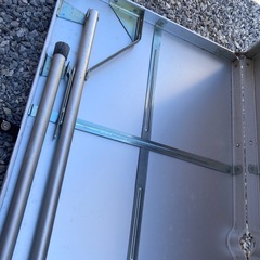 アルミ　折りたたみテーブル　キャンプの画像