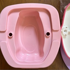 ★美品★格安★ リッチェル(Richell)  トイサポ  おまる 補助便座 抗菌加工 の画像