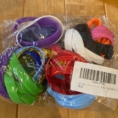 新品！sac taske シリコン ブレスレット シンプル 無地 リストバンド ＆ タオルの画像