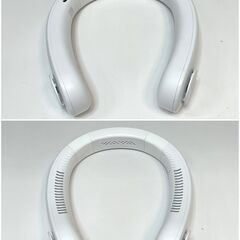 売切りセール！LOMAYA 首掛け扇風機 羽根なし J02 低騒音 3段階風量調節 ネックファン 空調季節 家電 Cの画像