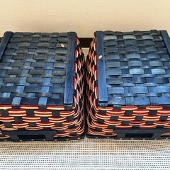 アメリカンデザイン バスケット×2の画像