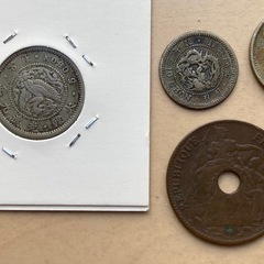 古銭 旧朝鮮銀貨銅貨や中華民国等の画像