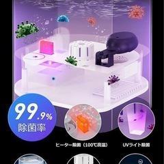 新品❤️大容量6L 卓上加湿器 ハイブリッド 除菌 加熱 加湿空気清浄 UV除菌ライトの画像