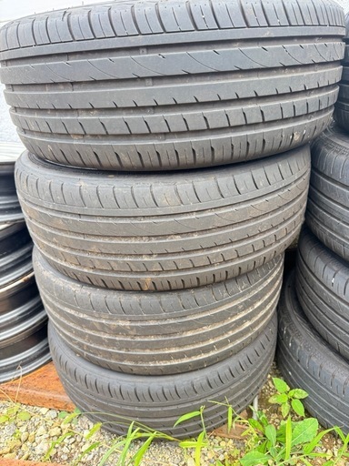 19インチ アルミホイール タイヤセット 225/35zr19  24年製　19x7.5jj  5x114.3