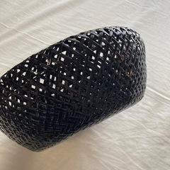 編み菓子鉢　籃胎漆器の画像