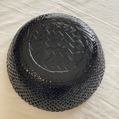 編み菓子鉢　籃胎漆器の画像