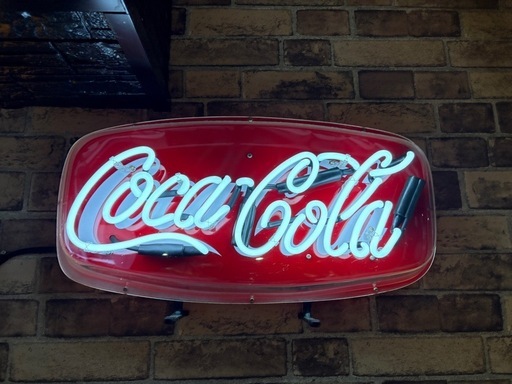 Coca Cola コカコーラ　ネオンサイン　看板　コカ・コーラ