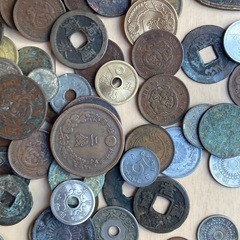 古銭 銀貨や銅貨二分金 一分銀 一朱銀 天保通宝などの画像