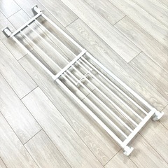 2個セット　ストロング　強力 タイプ　つっぱり　ワイド　突っ張り 棚 小　幅約75〜120センチ　ワイドでスライド可能なつっぱり棚の画像