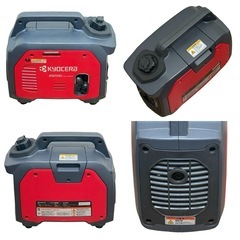 ◯美品 KYOCERA インバーター発電機 エンジン発電機 ポータブル EGI100 非常用電源 災害 アウトドア 超低騒音型 中古品■ジモティ姫路の画像