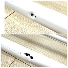 2個セット　ストロング　強力 タイプ　つっぱり　ワイド　突っ張り 棚 小　幅約75〜120センチ　ワイドでスライド可能なつっぱり棚の画像