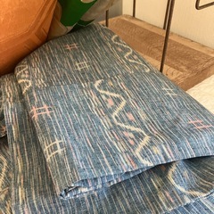 帯　解いたものと着物　リメイクに10/9までの画像